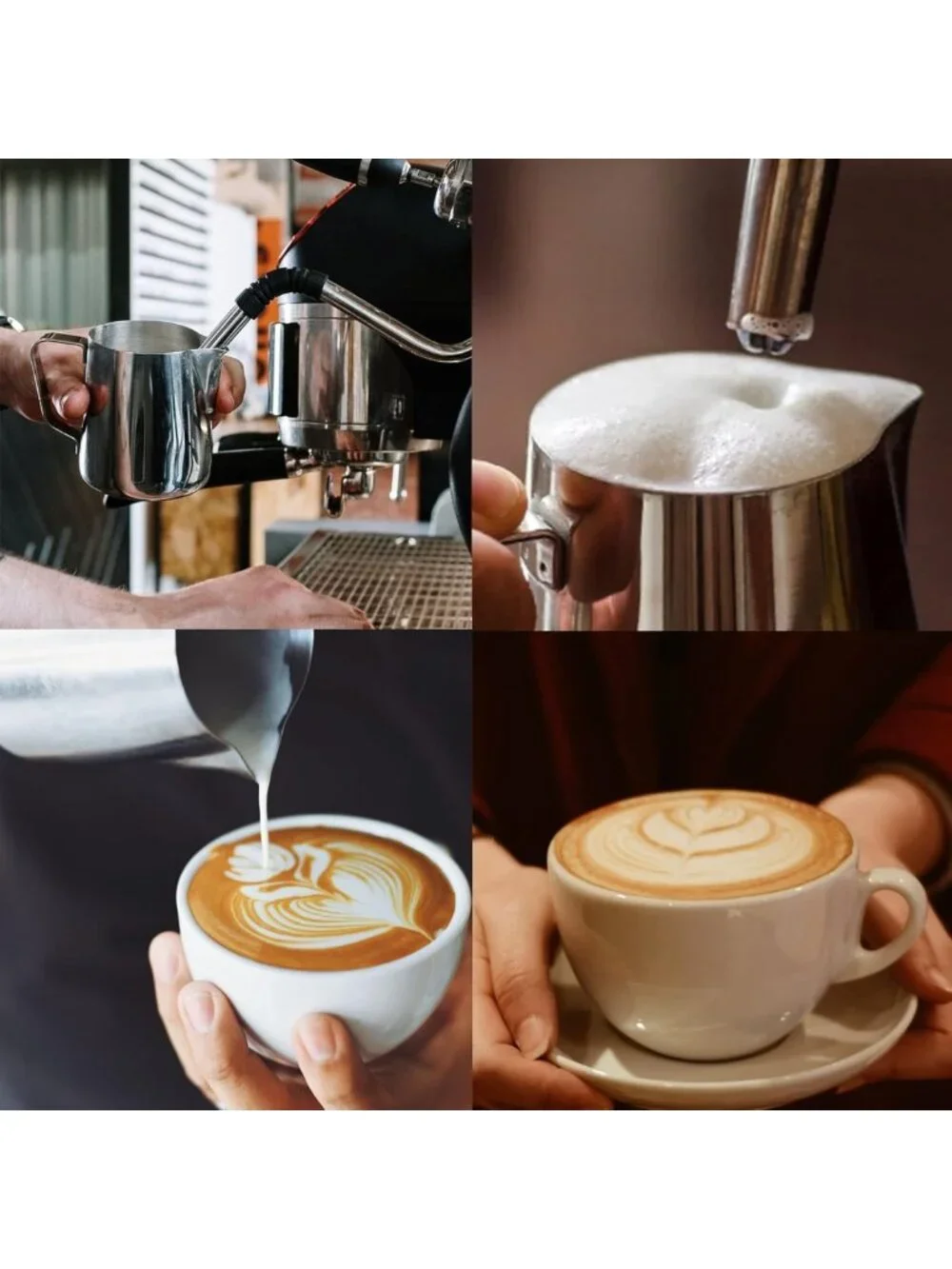 Stainless Steel Milk Frothing Pitcher 20oz - Barista Tool for Cappuccino & Latte